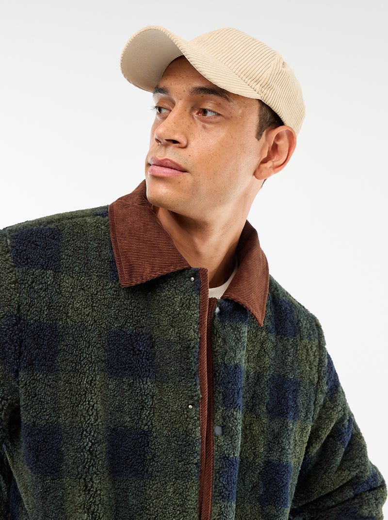 Veste chaude réversible Bleu - Kiabi