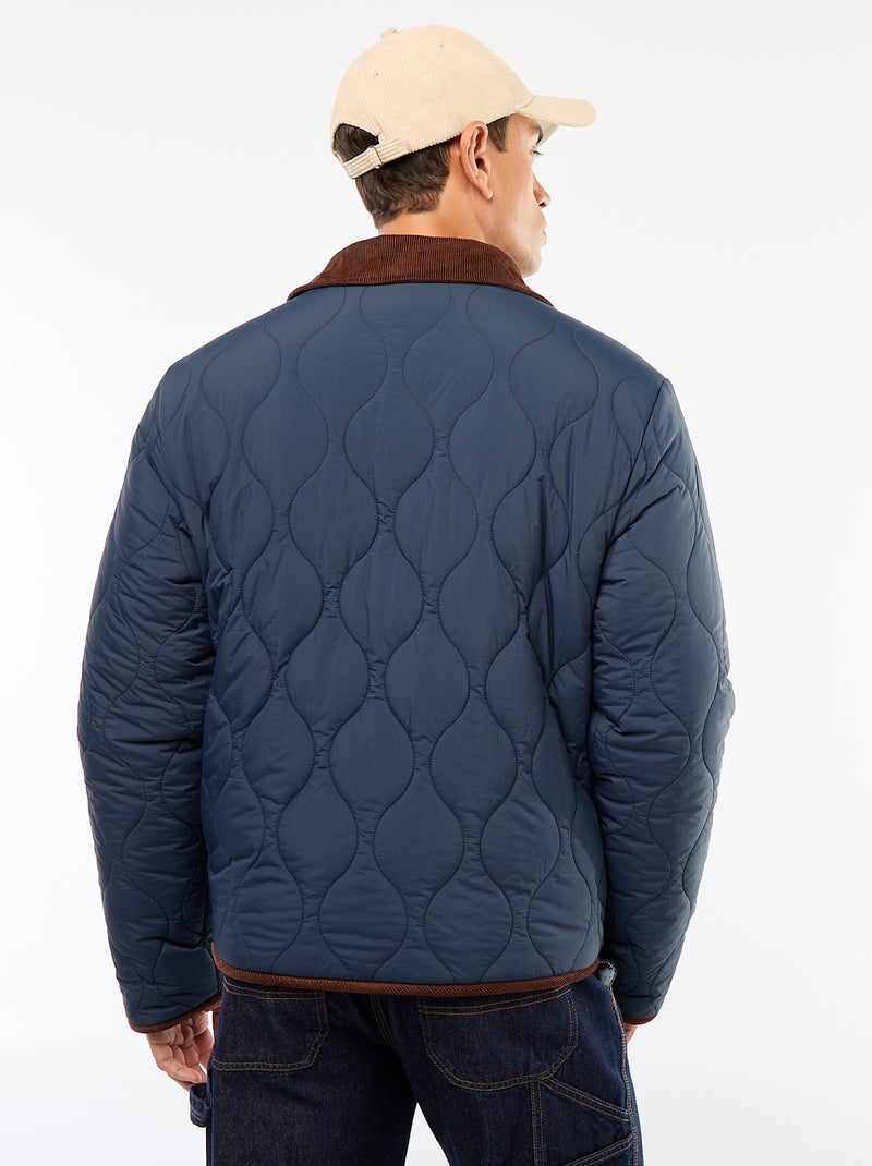 Veste chaude réversible Bleu - Kiabi