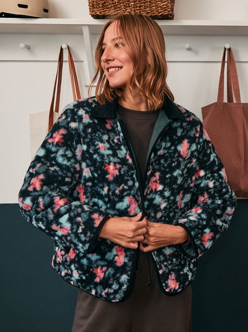 Veste chaude réversible - Kiabi