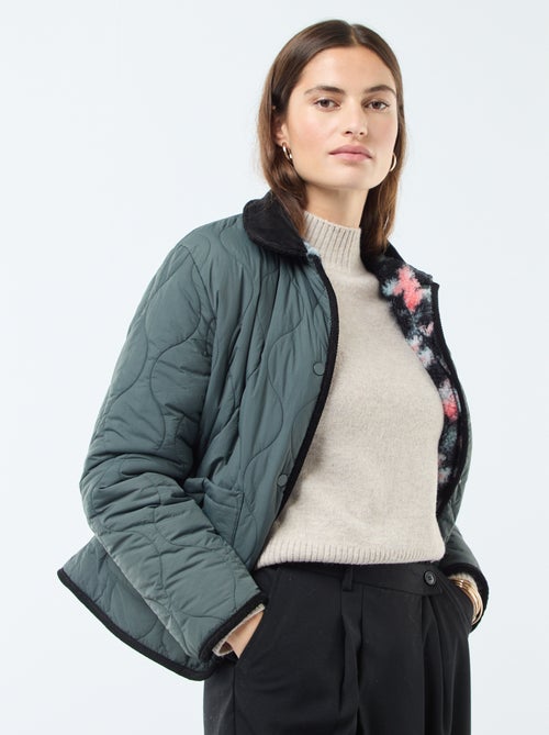 Veste chaude réversible - Kiabi