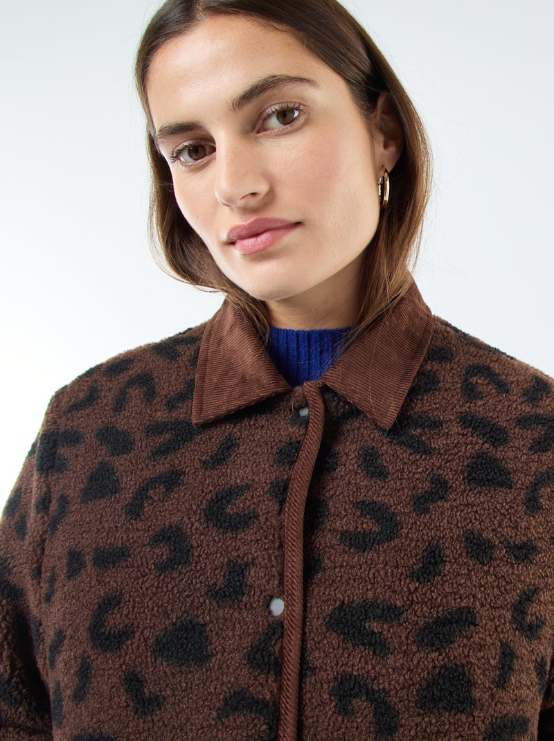 Veste chaude réversible Noir - Kiabi