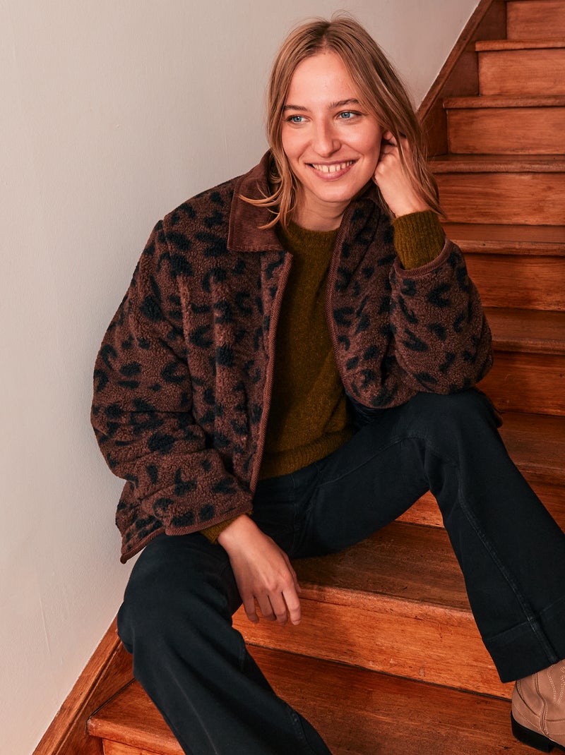 Veste chaude réversible Noir - Kiabi