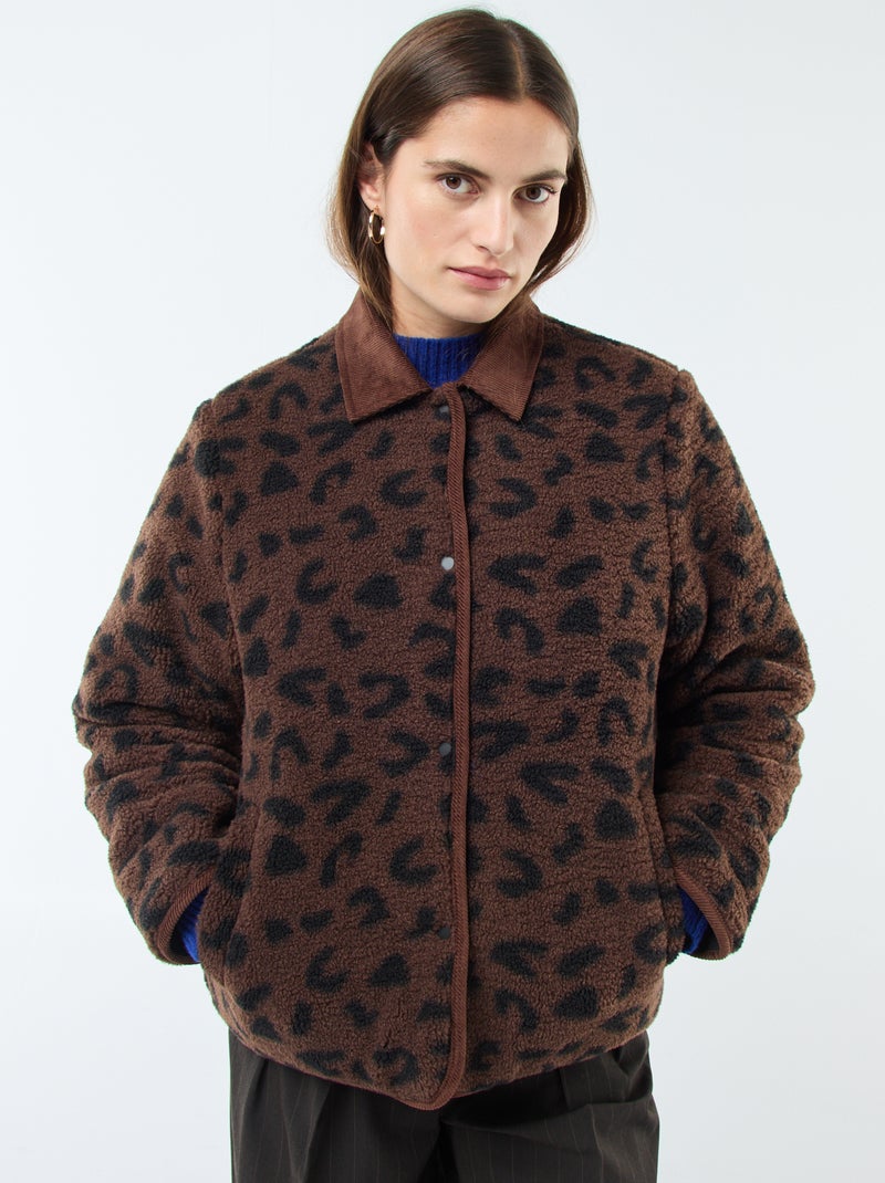 Veste chaude réversible Noir - Kiabi