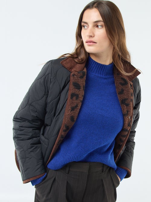 Veste chaude réversible - Kiabi