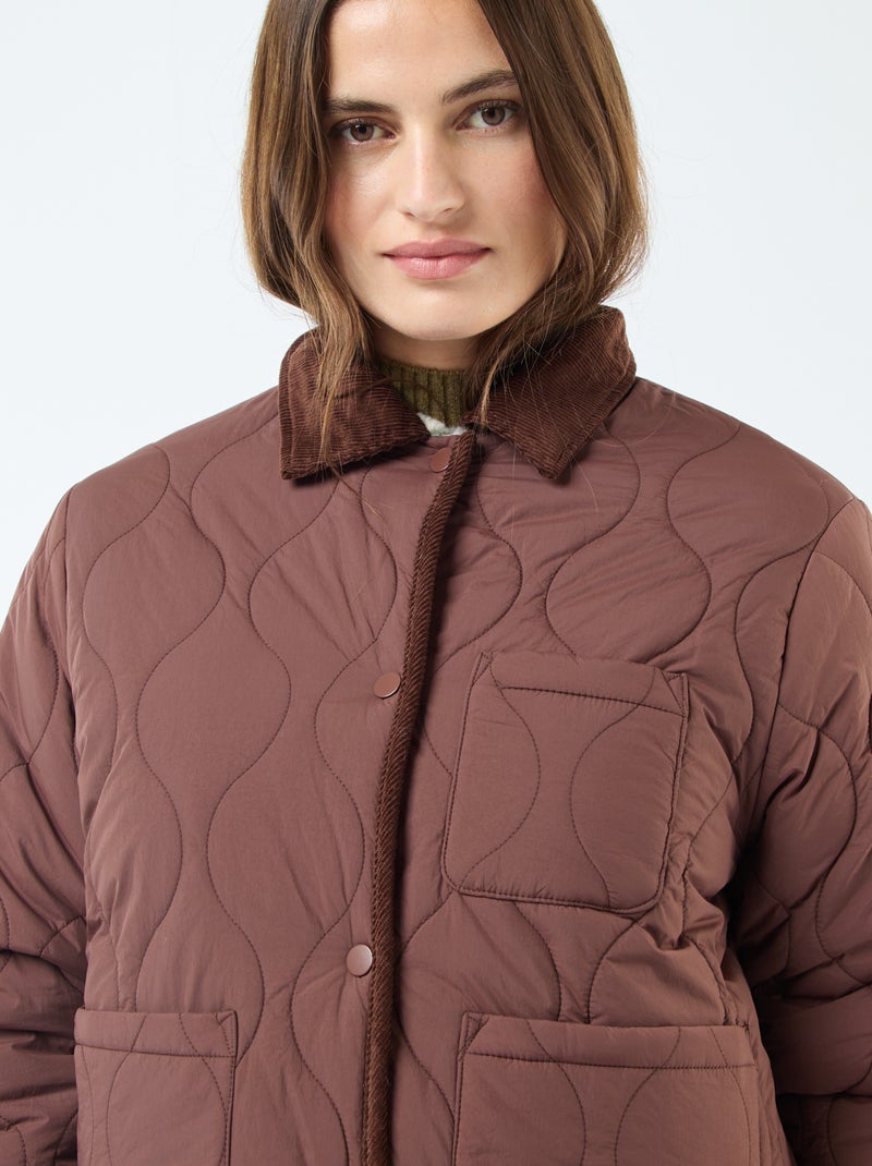 Veste chaude réversible Rouge - Kiabi
