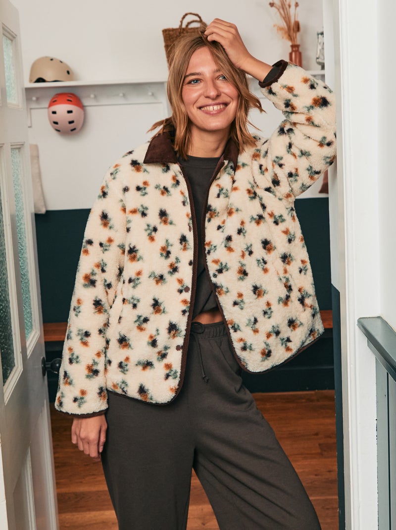 Veste chaude réversible Rouge - Kiabi