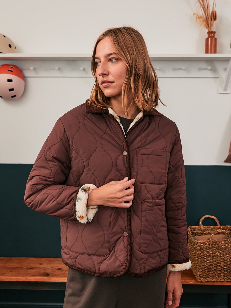 Veste chaude réversible Rouge - Kiabi