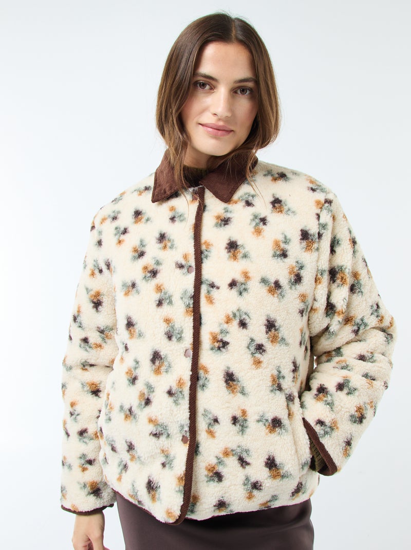 Veste chaude réversible Rouge - Kiabi