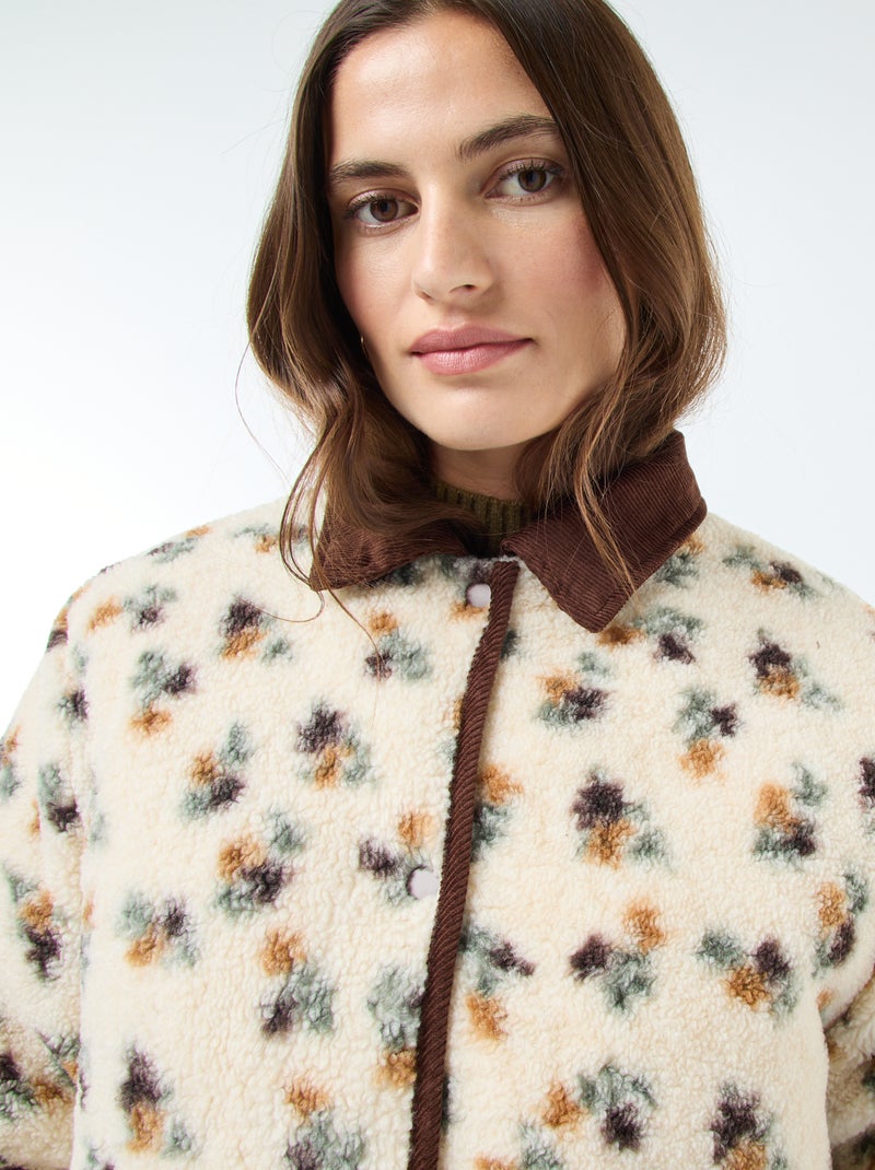 Veste chaude réversible Rouge - Kiabi