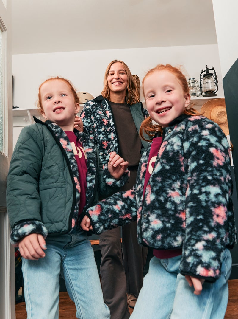 Veste chaude style workwear réversible Bleu - Kiabi