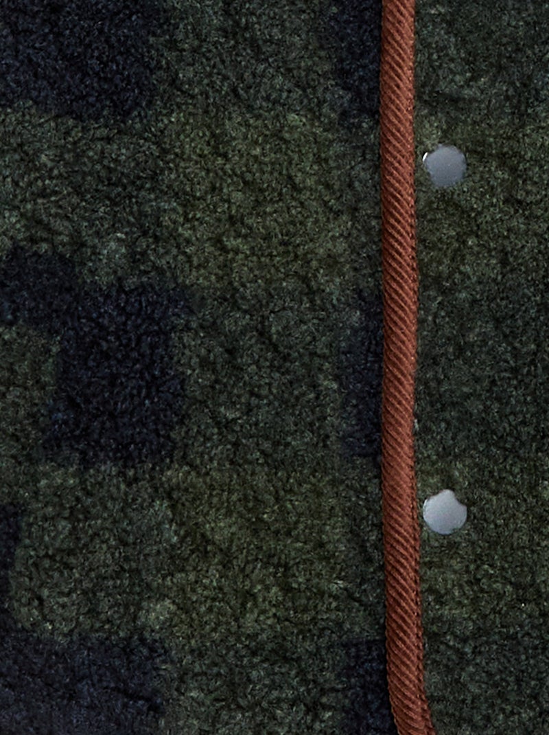 Veste chaude style workwear réversible Bleu - Kiabi