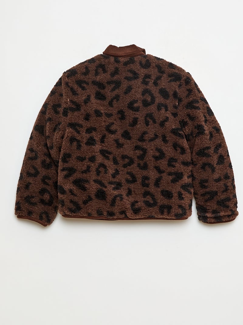 Veste chaude style workwear réversible Léopard - Kiabi