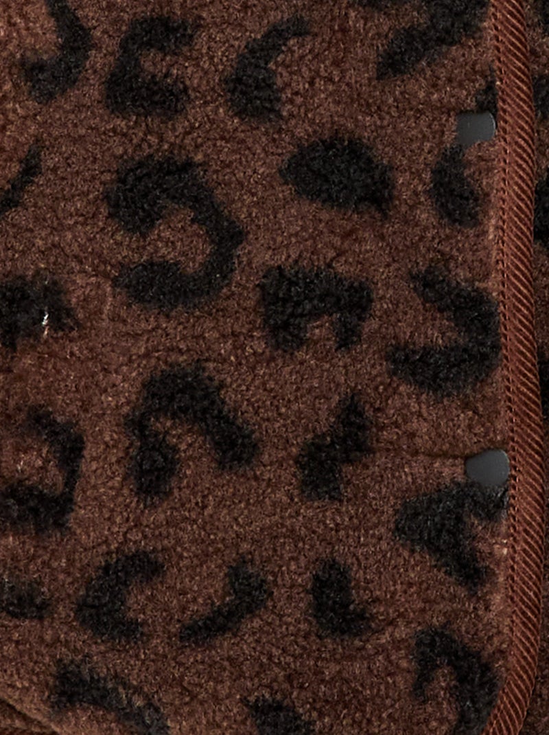 Veste chaude style workwear réversible Léopard - Kiabi