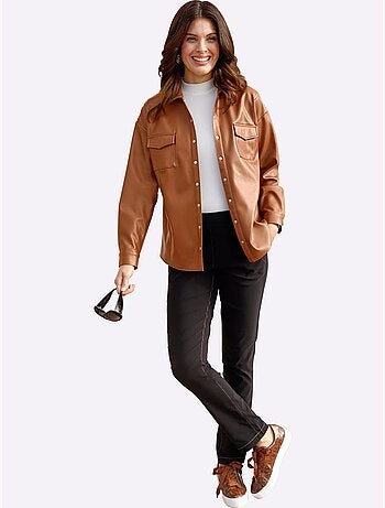 Veste Chemisier Coupe Ample - Taille Standard - Moda Vilona
