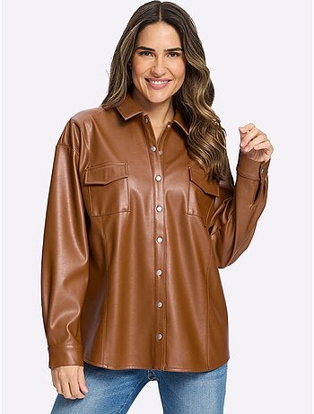 Veste Chemisier Coupe Ample - Taille Standard - Moda Vilona