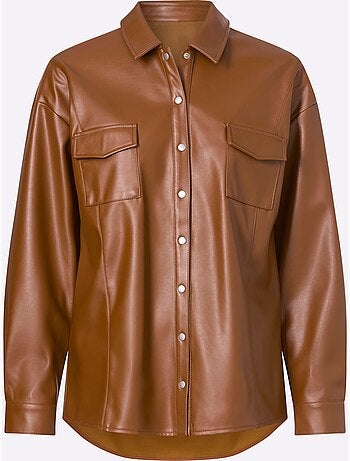 Veste Chemisier Coupe Ample - Taille Standard - Moda Vilona