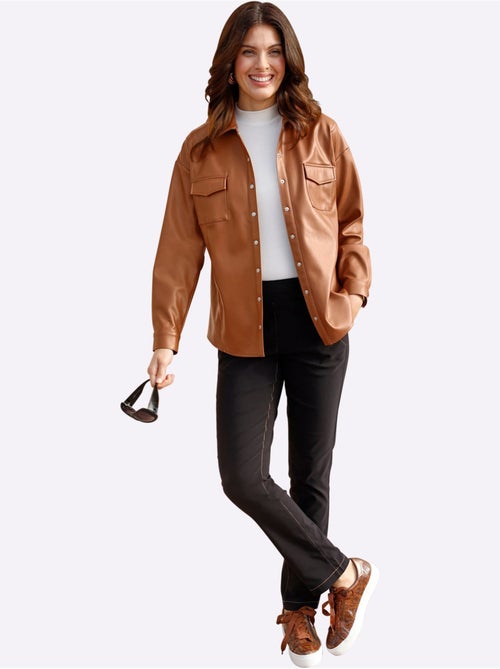 Veste Chemisier Coupe Ample - Taille Standard - Moda Vilona - Kiabi Veste Chemisier Coupe Ample - Taille Standard - Moda Vilona - Kiabi