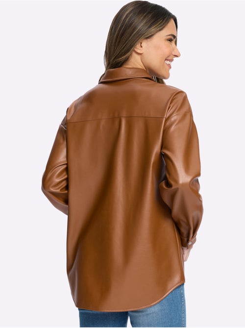 Veste Chemisier Coupe Ample - Taille Standard - Moda Vilona - Kiabi Veste Chemisier Coupe Ample - Taille Standard - Moda Vilona - Kiabi