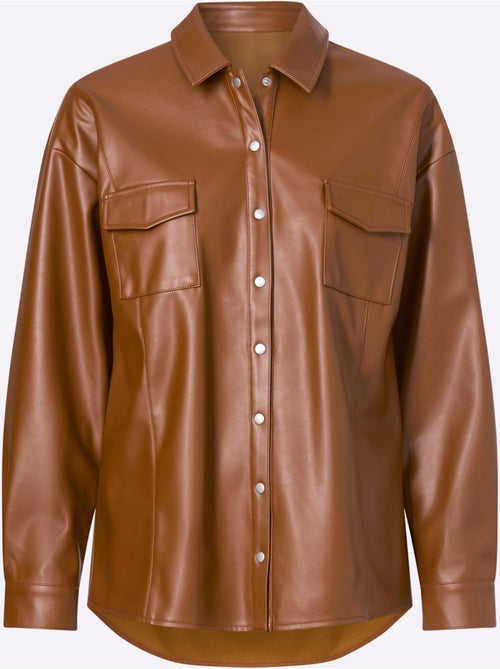 Veste Chemisier Coupe Ample - Taille Standard - Moda Vilona - Kiabi Veste Chemisier Coupe Ample - Taille Standard - Moda Vilona - Kiabi