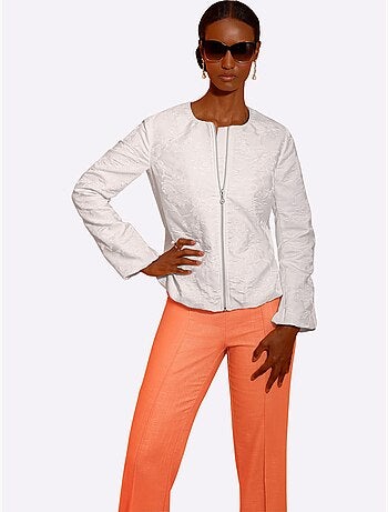 Veste Chemisier Joli Motif Jacquard - Taille Standard - helline
