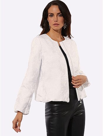 Veste Chemisier Joli Motif Jacquard - Taille Standard - helline