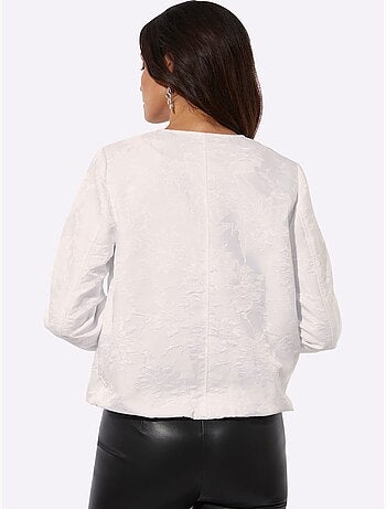 Veste Chemisier Joli Motif Jacquard - Taille Standard - helline