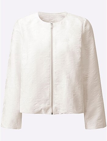 Veste Chemisier Joli Motif Jacquard - Taille Standard - helline