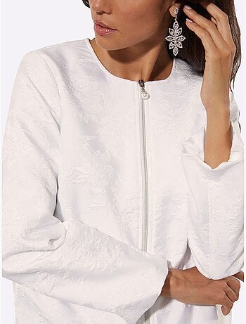 Veste Chemisier Joli Motif Jacquard - Taille Standard - helline