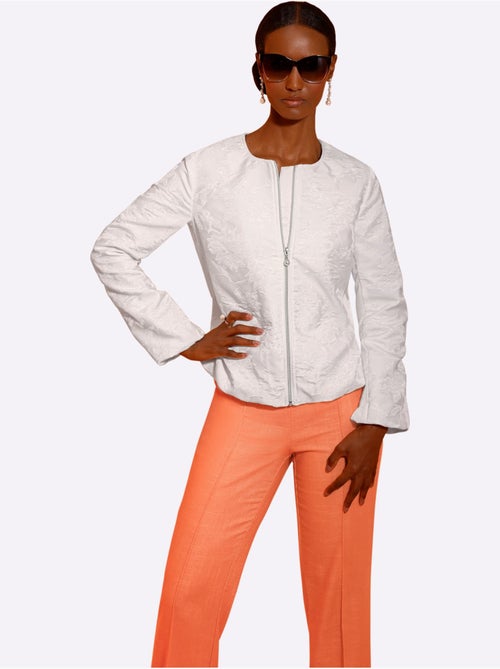 Veste Chemisier Joli Motif Jacquard - Taille Standard - Helline - Kiabi