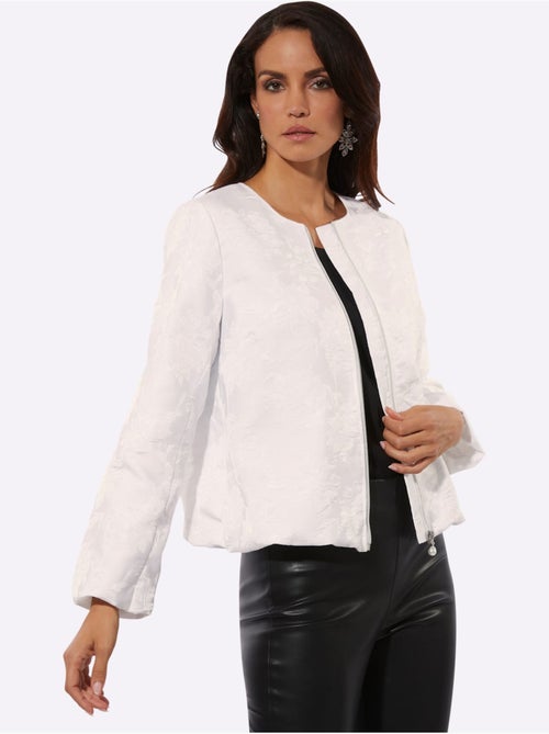 Veste Chemisier Joli Motif Jacquard - Taille Standard - Helline - Kiabi