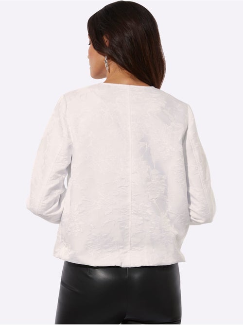 Veste Chemisier Joli Motif Jacquard - Taille Standard - Helline - Kiabi