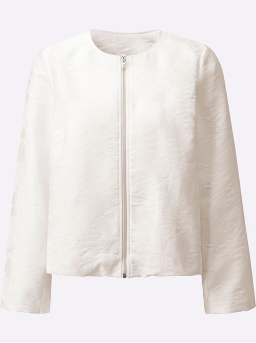 Veste Chemisier Joli Motif Jacquard - Taille Standard - Helline - Kiabi