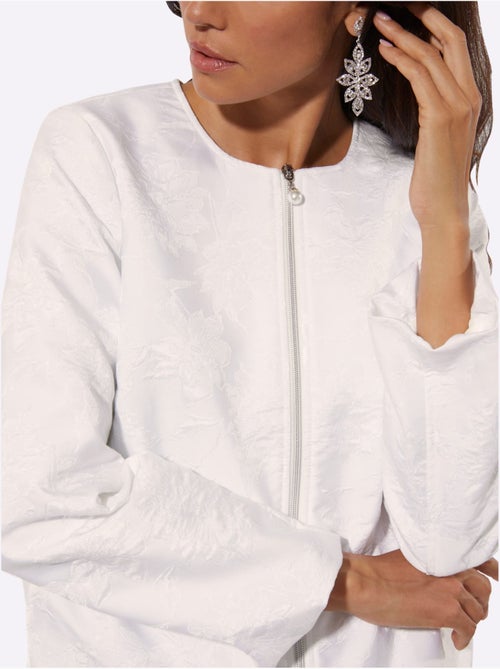 Veste Chemisier Joli Motif Jacquard - Taille Standard - Helline - Kiabi