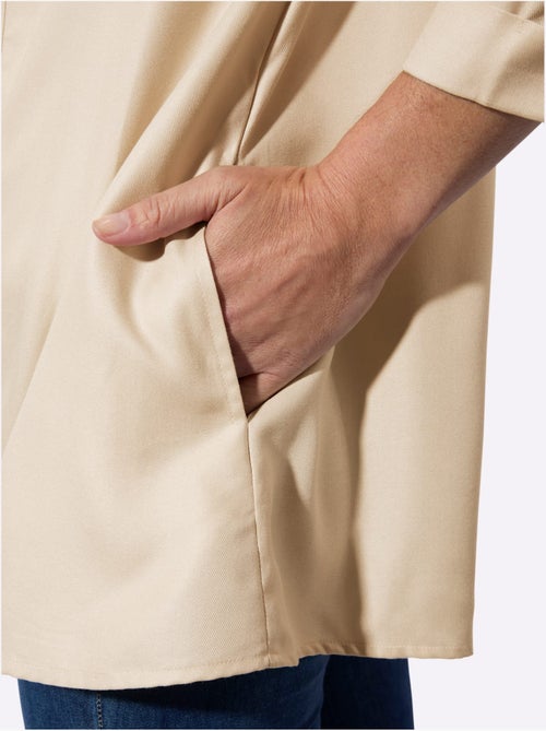 Veste chemisier légère à manches 3/4 avec poches cousues - Taille standard - Witt - Kiabi Veste chemisier légère à manches 3/4 avec poches cousues - Taille standard - Witt - Kiabi