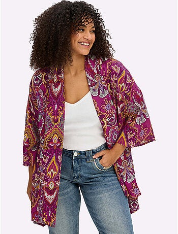 Veste Chemisier Motif Floral - Taille Standard - Sheego
