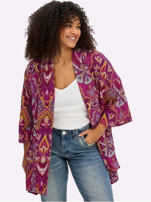 Veste Chemisier Motif Floral - Taille Standard - Sheego - Kiabi