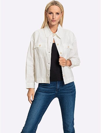 Veste chemisier qualité légère, confortable à porter - taille standard - helline