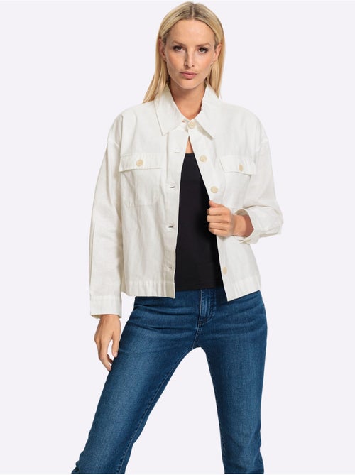 Veste Chemisier Qualité Légère, Confortable à Porter - Taille Standard - Helline - Kiabi Veste Chemisier Qualité Légère, Confortable à Porter - Taille Standard - Helline - Kiabi
