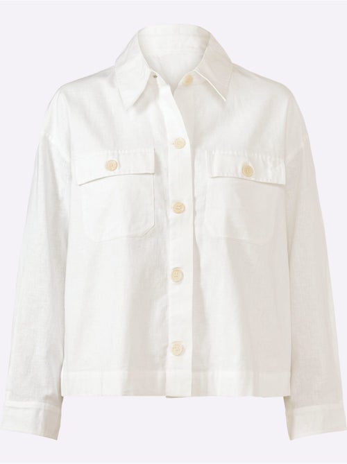 Veste Chemisier Qualité Légère, Confortable à Porter - Taille Standard - Helline - Kiabi Veste Chemisier Qualité Légère, Confortable à Porter - Taille Standard - Helline - Kiabi