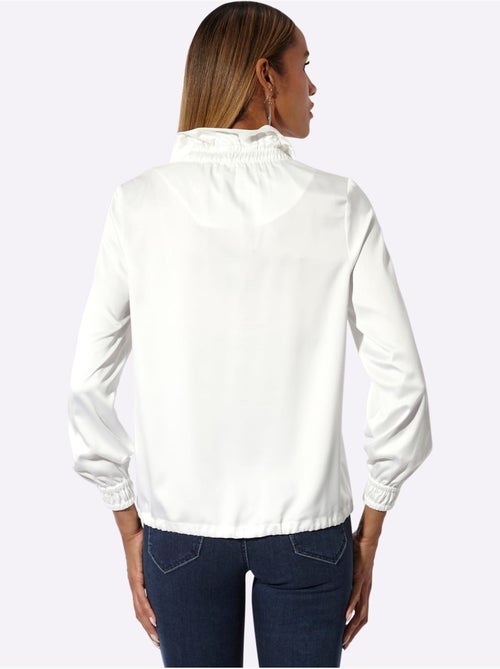 Veste Chemisier Satin Mat - Taille Standard - Helline - Kiabi Veste Chemisier Satin Mat - Taille Standard - Helline - Kiabi