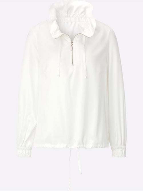 Veste Chemisier Satin Mat - Taille Standard - Helline - Kiabi Veste Chemisier Satin Mat - Taille Standard - Helline - Kiabi