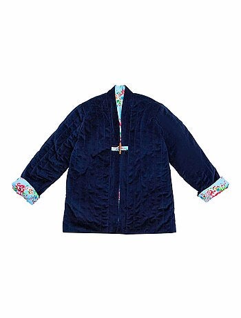 Veste Chinoise Réversible Fleurie KIM - La Faute à Voltaire