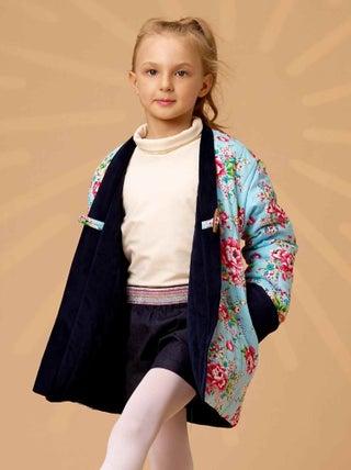 Veste Chinoise   Velours   Réversible Fleurie   KIM - La Faute à Voltaire