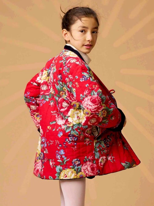 Veste Chinoise   Velours   Réversible Fleurie   KIM - La Faute à Voltaire - Kiabi