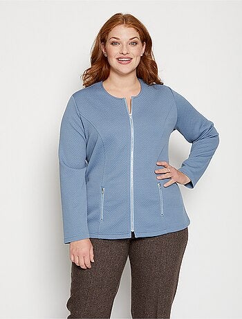 Veste cintrée sans col