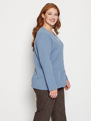 Veste cintrée sans col