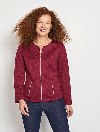 Veste cintrée sans col