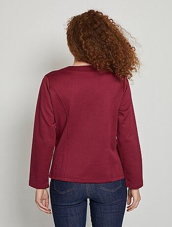 Veste cintrée sans col