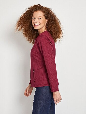 Veste cintrée sans col