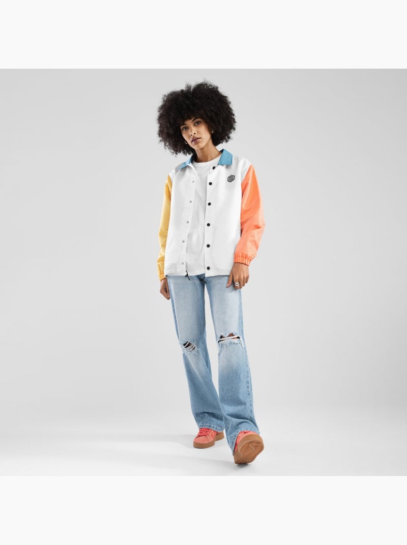 Veste coach femme lifestyle femme mentawai-w Blanc - Kiabi